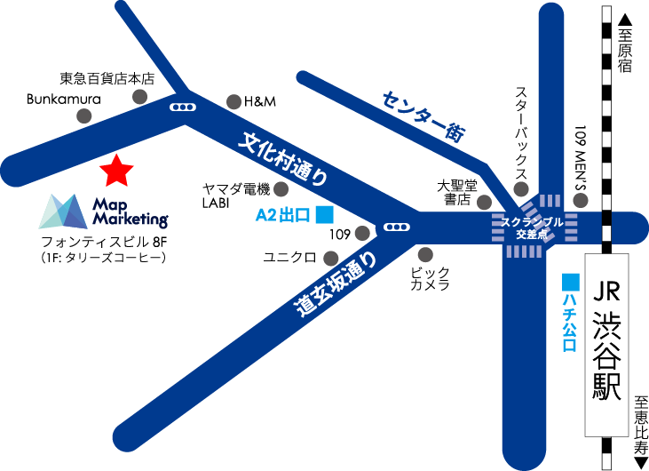 マップマーケティング株式会社 アクセスマップ