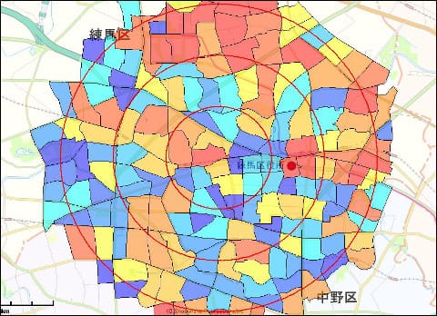 町丁目データでエリアマーケティング・商圏分析