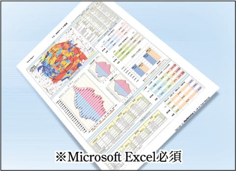 イメージ：ワンクリックレポートで簡単商圏分析