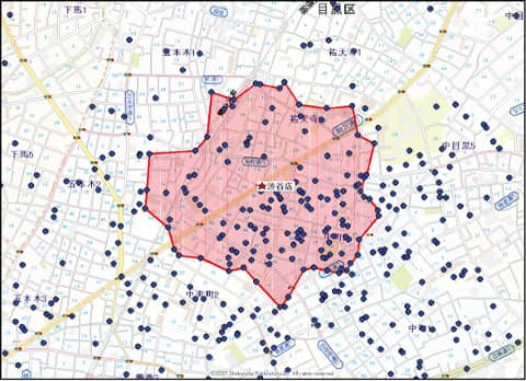 シンボルカバー商圏で足元商圏分析・マーケティング