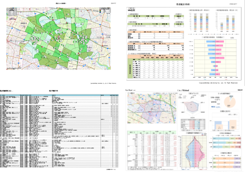 診療圏 商圏分析レポートイメージ1　エリアマーケティングGIS「Terraシリーズ」でエリア分析
