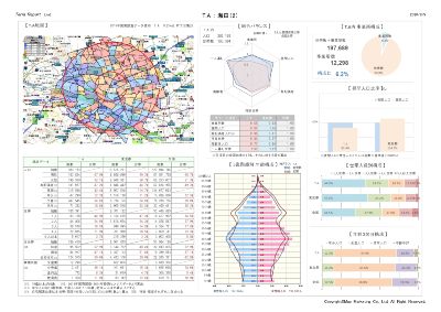 画像：ワンクリック商圏レポート