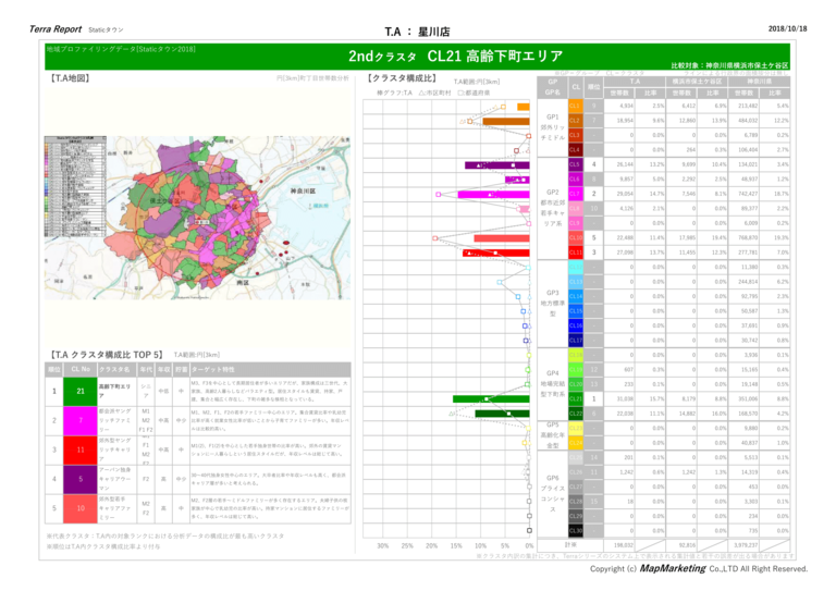 画像：タウン2020｜地域プロファイリング用クラスター（生活者分類）データ